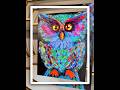 Whoooo Knew Owls Could Be This Colorful? Vibrant Owl Painting #artshorts #art #owls #paintingstyles