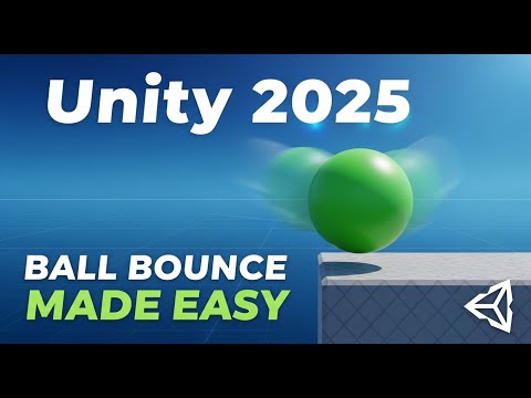 How to Make a Ball Bounce in Unity | Easy Tutorial 2025 (No Code)