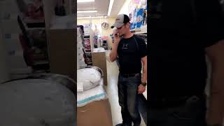 Husband Has a Unique Way of Testing Pillows