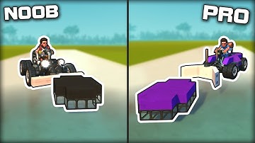 NOOB vs PRO: Low Friction Curling! (Scrap Mechanic Gameplay)