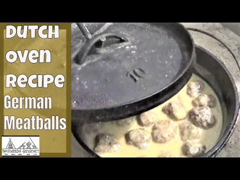 Venison and Wild Hog Meatballs German Style. German Meatballs with Caper Sauce