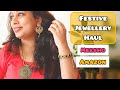 All new meesho and amazon jewellery haul festive special  honest review  tryon 
