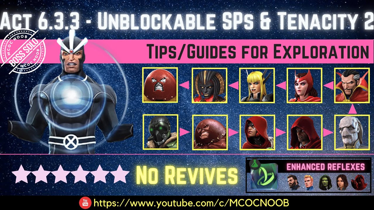 MCOC: Act 6.3.3 - Unblockable Specials & Tenacity 2 - Tips/Guide - No Revives - Story quest