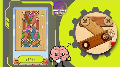 Wood Screw Puzzle Level 22 [No Tools Used]