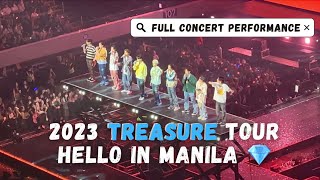 💎 FULL CONCERT PERFORMANCE : 2023 TREASURE TOUR HELLO IN MANILA 💎 #treasure #treasuremaker #teume