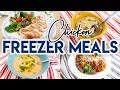 🤩 CHICKEN FREEZER MEALS! 🍗 CHICKEN CORDON BLEU 🥦 CHICKEN ALFREDO SHELLS 🍽 CRACK CHICKEN CHILI