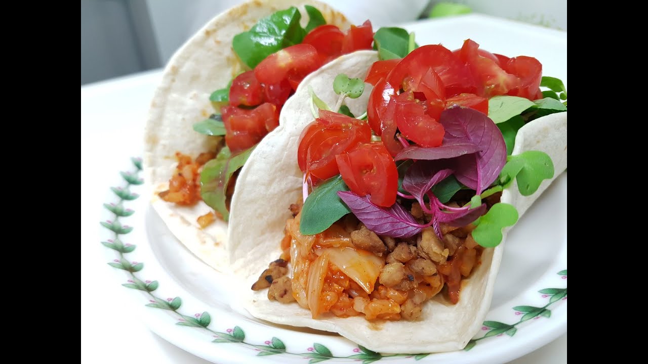 Kimchi Tempeh Tacos (Vegan) YouTube