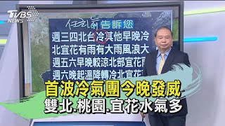 冷氣團籠罩全台 今晚明晨最冷低溫探12度【任立渝講天氣】【TVBS新聞】20201215