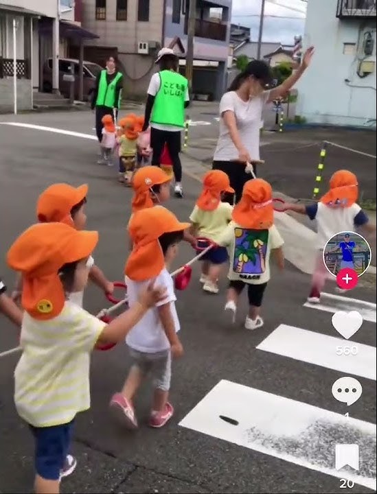 In japan kindergarten children mobility 🥰
