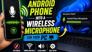 TURN YOUR ANDROID PHONE INTO A WIRELESS MICROPHONE FOR YOUR PC 👍 screenshot 5