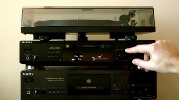 Sony MDS-JE520 minidisc recorder - short demo
