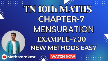 10th Maths Chapter 07 Mensuration Example 7.30 Easy & Detailed Answers Samacheer new syllabus