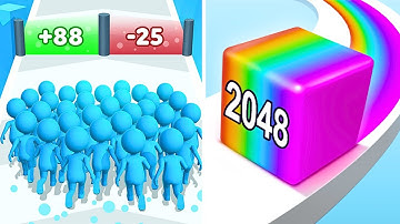 Jelly Run 2048 vs Count Master 3D🩵🩵🩵Android iOS Gaming Walkthrough | Max Gameplay SA2647