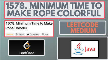Leetcode | 1578. Minimum Time to Make Rope Colorful | Medium | Java Solution