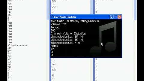 Atari Music Emulator Final* Version With Full Eight Melodies