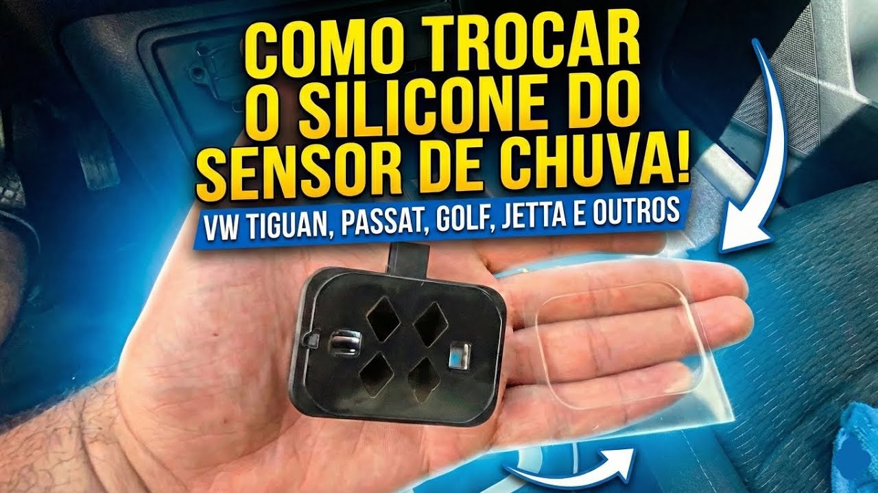 COMO TROCAR O SILICONE DO SENSOR DE CHUVA DA TIGUAN, PASSAT, GOLF, JETTA E OUTROS!!