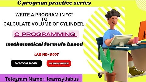 Write a program to calculate the volume of cylinder. #volume_of_cylinder_in_c_program
