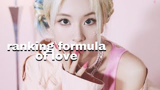 Ranking Twice's Formula of Love album