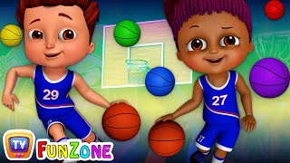 Team Spanny Vs Team FiFI in Basketball Game (SINGLE) | Learn Colors for Kids | ChuChu TV Funzone