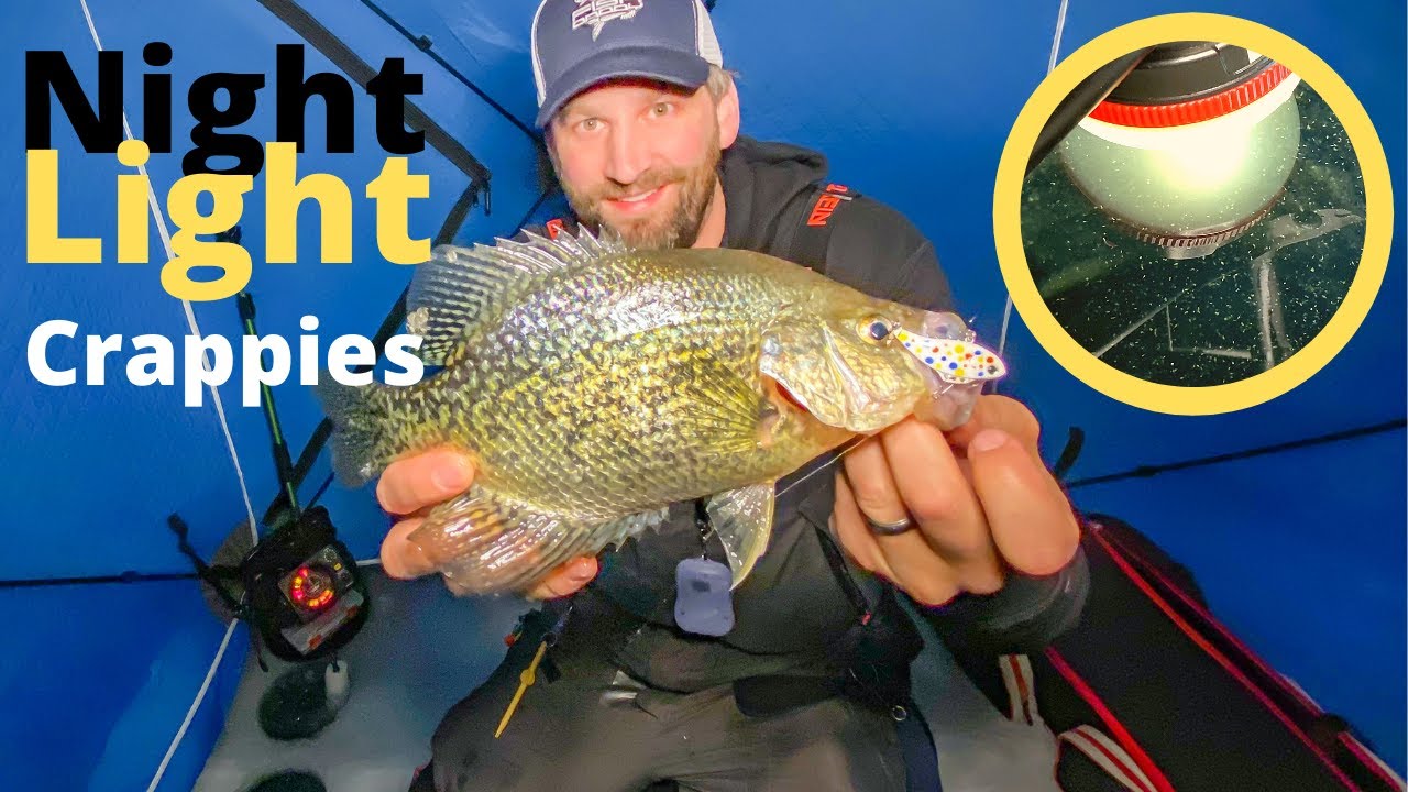 Attract Aggressive Ice Crappies After Dark With Lights (It really