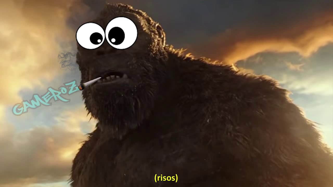 Taporra lagartixa bebeu água pra carai - Versão Godzilla VS King Kong | Gameroz #kingkong #godzilla