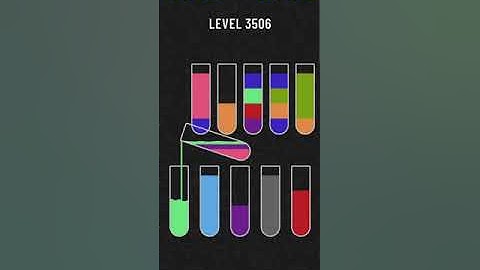 water sort puzzle level 3506