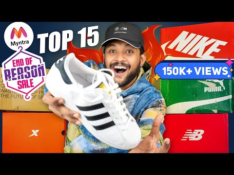 Myntra End Of Reason Sale: 15 Best NIKE ADIDAS PUMA Shoes/Sneakers For Men 70% Off | ONE CHANCE