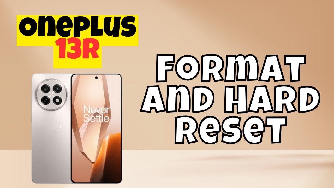Oneplus 13R Format and Hard Reset (2025)