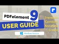 How to translate, combine, annotate, create pdf | PDFelement 9 Windows