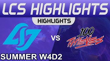 CLG vs 100 Highlights LCS Summer Season 2022 W4D2 Conter Logic Gaming vs 100 Thieves by Onivia
