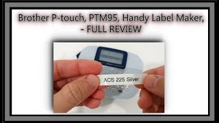 Brother P-touch, PTM95, Handy Label Maker, 9 Type Styles, 8 Deco Mode Patterns, White - FULL REVIEW