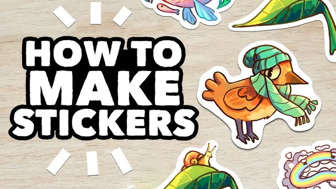 How I make stickers for my  shop! #shop #stickermaking #sticke