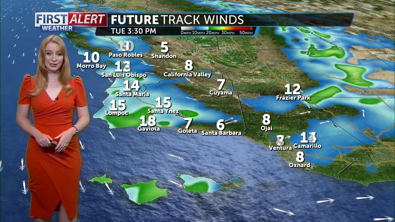 A mild Tuesday on tap with less wind - YouTube