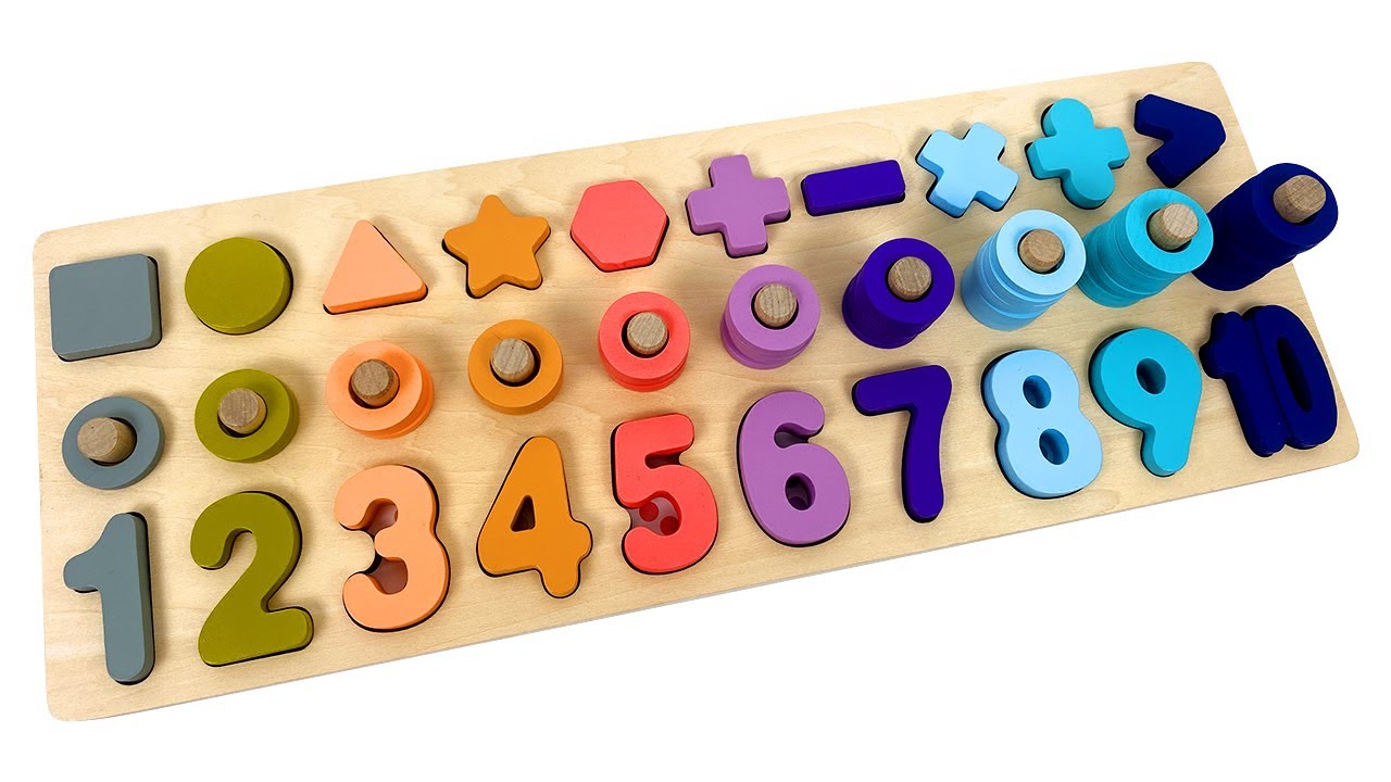 Best Learning Numbers, Shapes & Counting 1 - 10 | Preschool Toddler ...