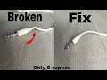 Earphones jack repair || Fix || only 5 rupees