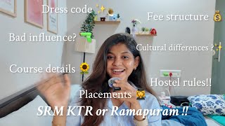The only video you need before joining SRM 👩🏻‍🎓: placements 💰, dress code, campus life, events ✨
