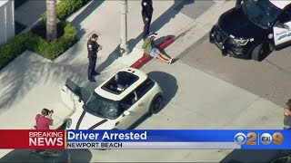 Newport Beach Man Arrested After Allegedly Driving Vehicle Into Crowd Of Protesters