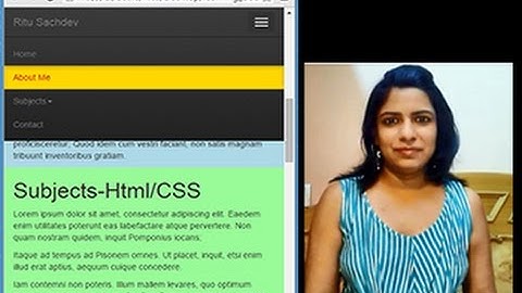 18)Bootstrap 3 Scrollspy Navigate pages just by scrolling