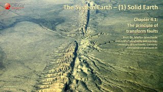 Ch. 4.1:The principle of transform faults