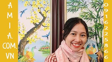 Tranh vẽ tứ quý, ý nghĩa tranh tứ quý Tùng Cúc Trúc Mai- 0916225866