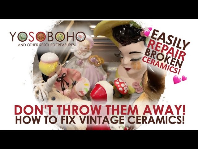 How to Fix Broken Ceramics  Christmas Decoration Repair 