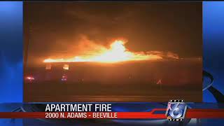 Four families displaced by apartment fire in Beeville