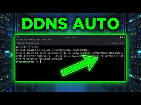 Create a subdomain with FreeDNS and update DDNS with DDCLIENT