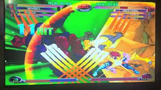 Marvel vs Capcom 2- Marrow Resets the Combo Count…somehow 
