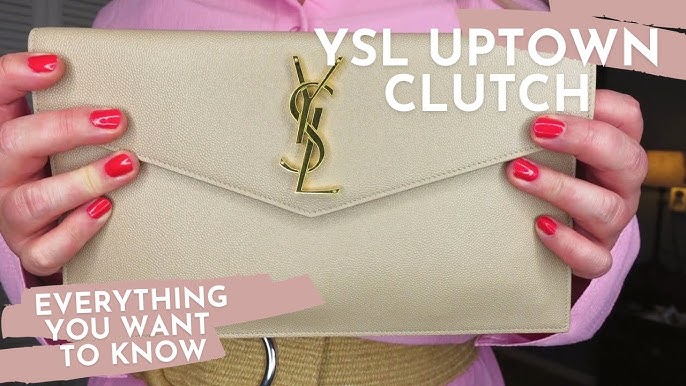 YSL Uptown Pouch Clutch Review - One Year Later - Sandra Skaar