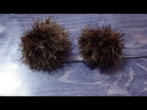 طريقة عمل كورة البومبوم بخيط رمش العين 