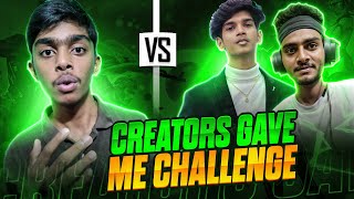 👑BIG CONTENT 🤩CREATORS GAVE ME CHALLENGE 😮😈@DhanushFFGamer @RAJAN_GAMING_FF