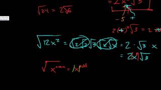 Radicals - 3 - Simplify Algebraic Expressions.avi