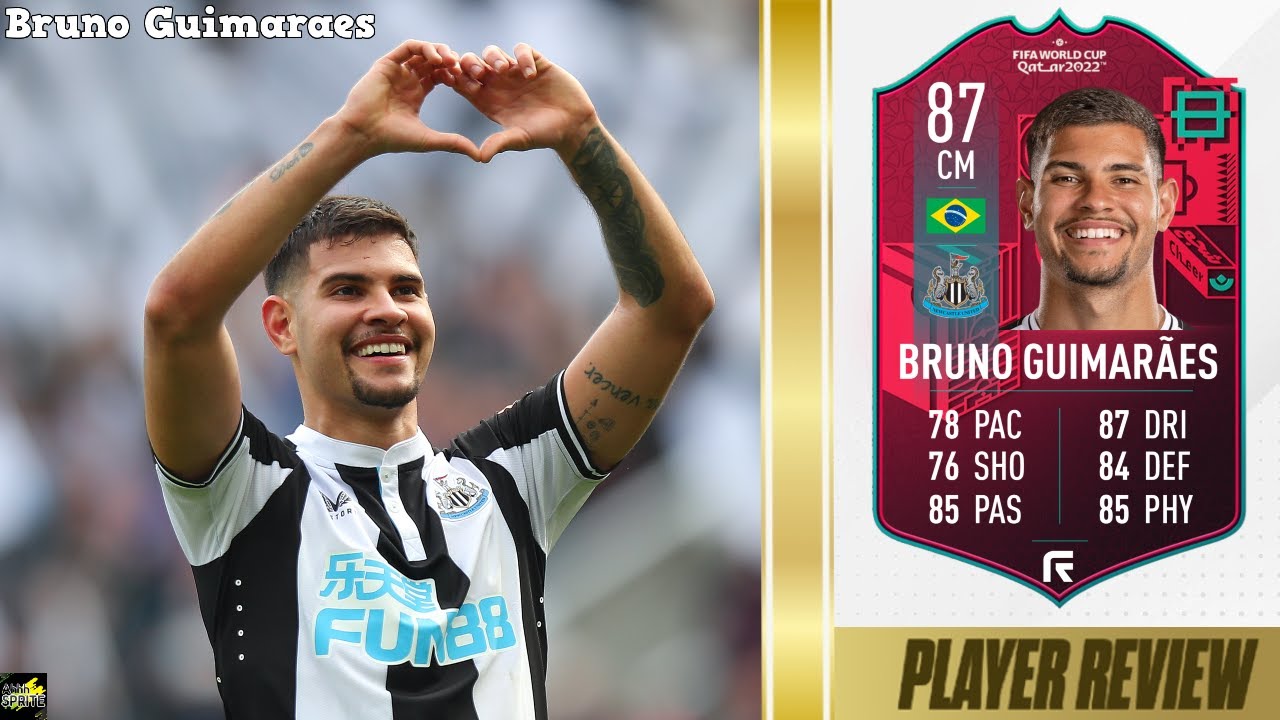 CM DESTROYER?! FIFA 23 WC PATH TO GLORY BRUNO GUIMARAES PLAYER REVIEW | WC PATH TO GLORY 87 BRUNO G