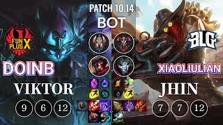 FPX Doinb Viktor vs BLG xiaoliulian Jhin Bot - KR Patch 10.14